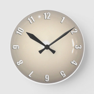 Horloge Ronde Design de l'horloge de la balle blanche