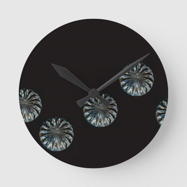 Horloge Ronde Design irlandais - La collection Crystal (Recto)