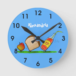 Horloge Ronde Dessin humoristique de fourmis amusantes