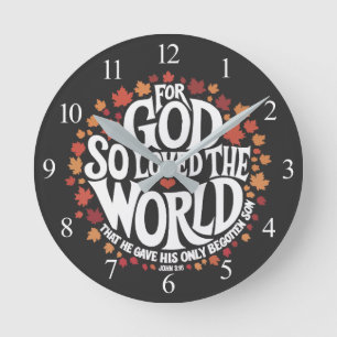 Horloge Ronde Dieu aima tant le monde