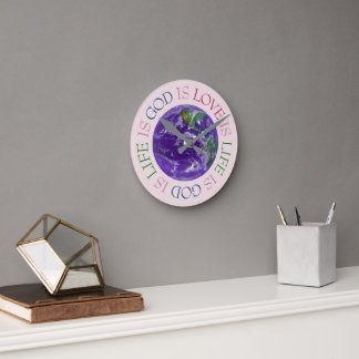 Horloge Ronde Dieu est Amour est Vie