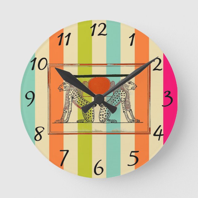 Horloge Ronde Dieux égyptiens (Recto)