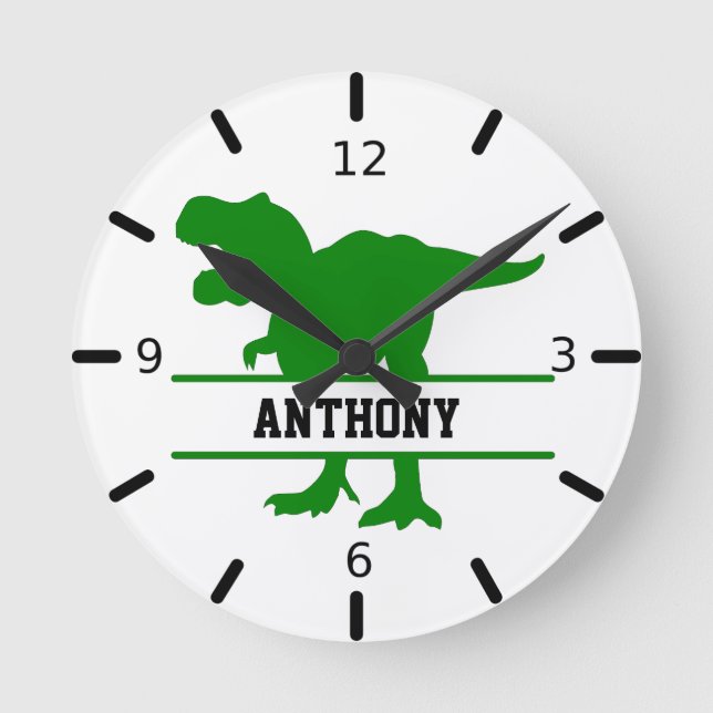 Horloge Ronde Dinosaure personnalisé (Recto)