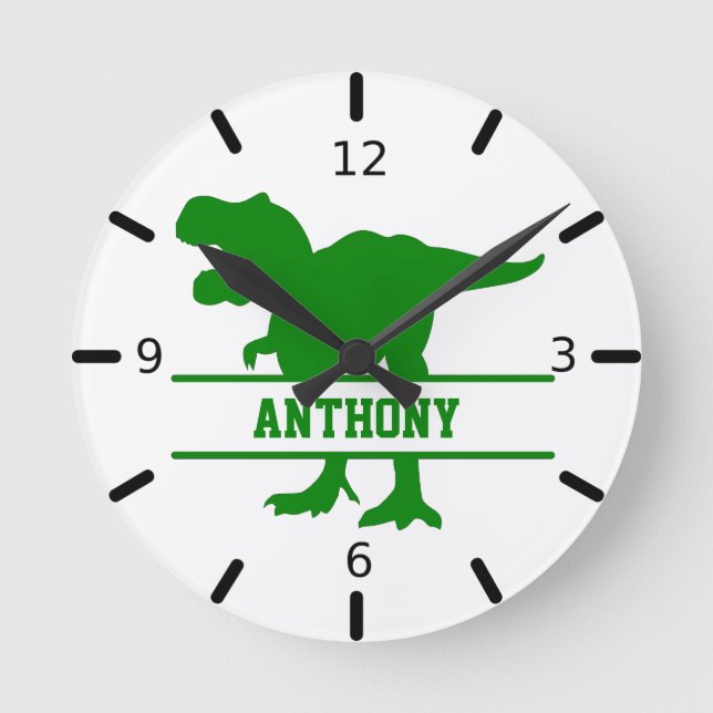 Horloge Ronde Dinosaure personnalisé (Recto)