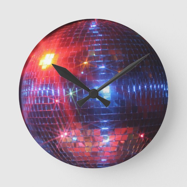 Horloge Ronde Disco ball par laser (Recto)