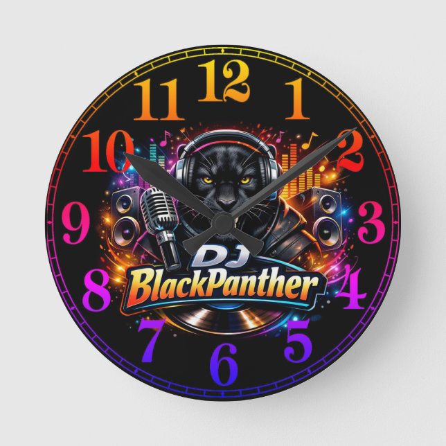 HORLOGE RONDE DJ BLACKPANTHER 2 (Recto)