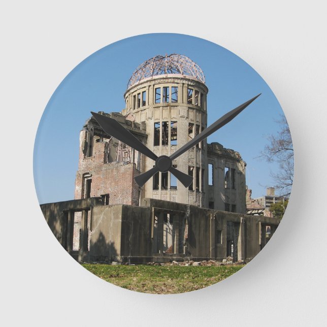 Horloge Ronde Dôme de la bombe atomique, Hiroshima, Japon (Recto)