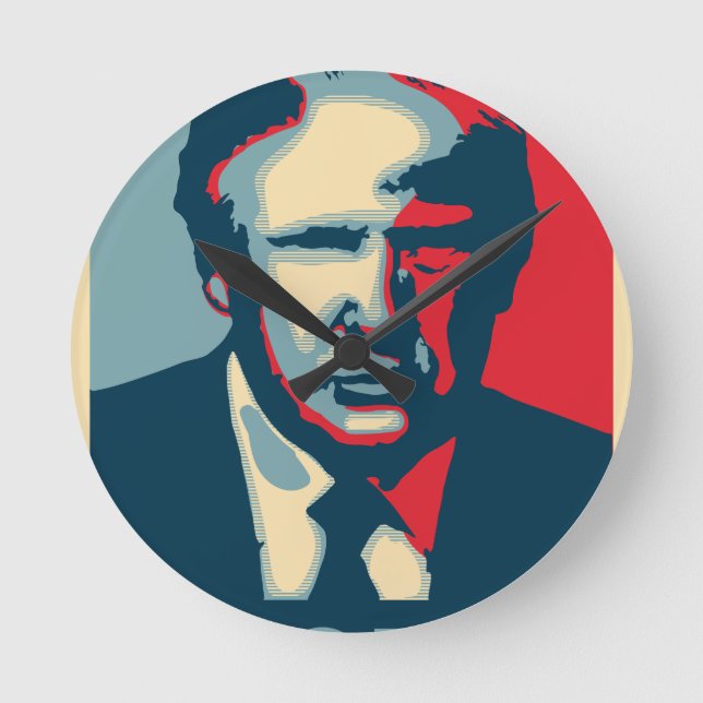 Horloge Ronde donald trump nope (Recto)