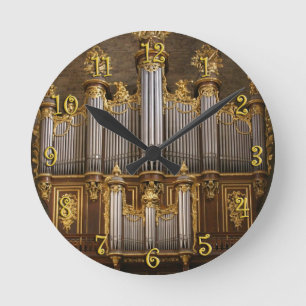 Horloge ronde d'organe de Montpellier