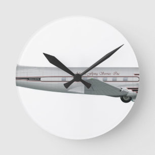 Horloge Ronde Douglas DC-3 Johnson pilotant le service