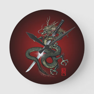 Horloge Ronde Dragon