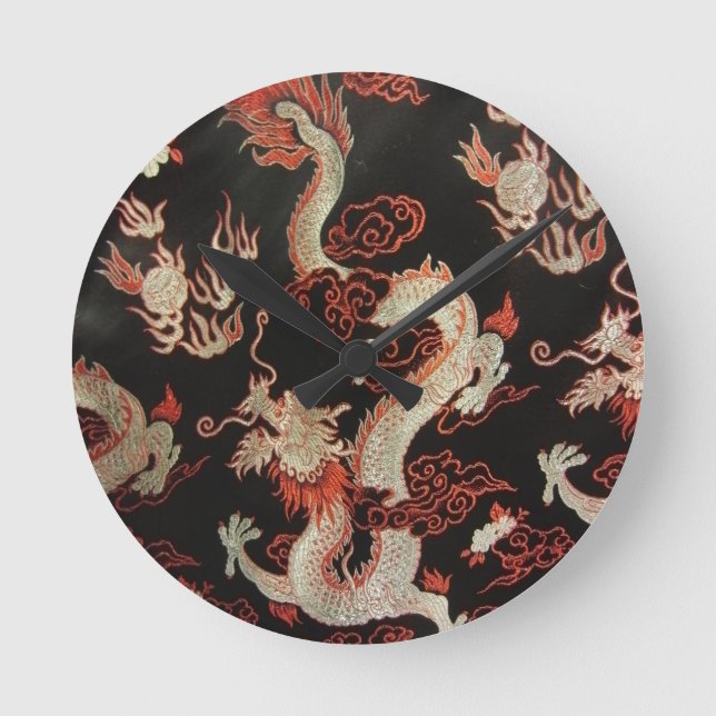 Horloge Ronde Dragon chinois (Recto)