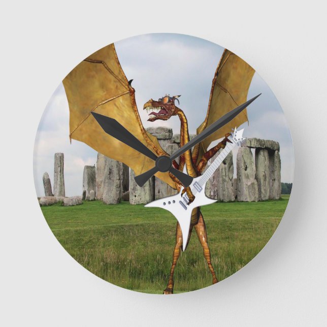 Horloge Ronde Dragon de Stonehenge (Recto)