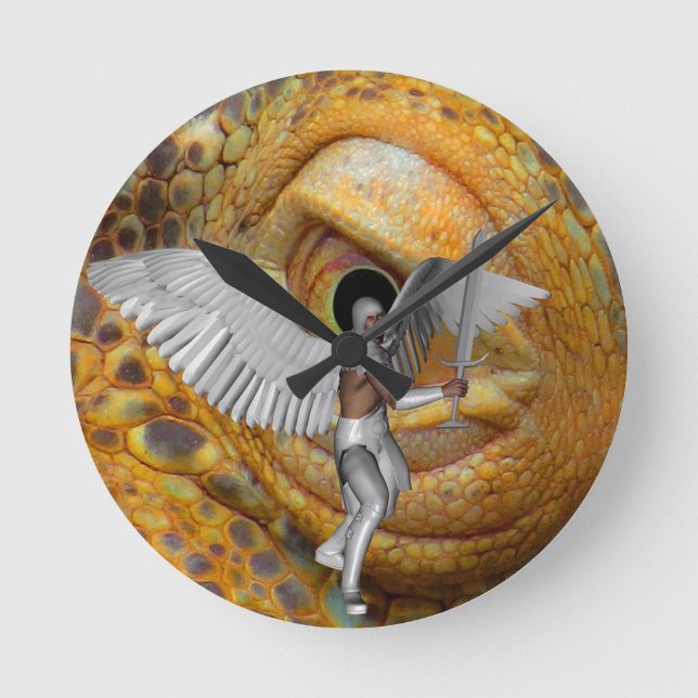 Horloge Ronde Dragon Guardian (Recto)