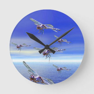 Horloge Ronde Dragonfly