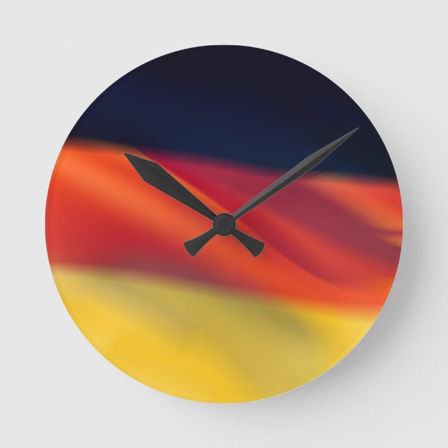 Horloge Ronde Drapeau allemand (Recto)