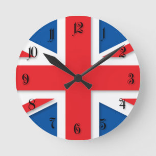 Horloge Ronde Drapeau BRITANNIQUE
