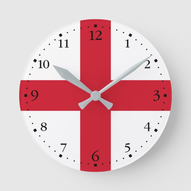 Horloge Ronde Drapeau d'Angleterre (Recto)