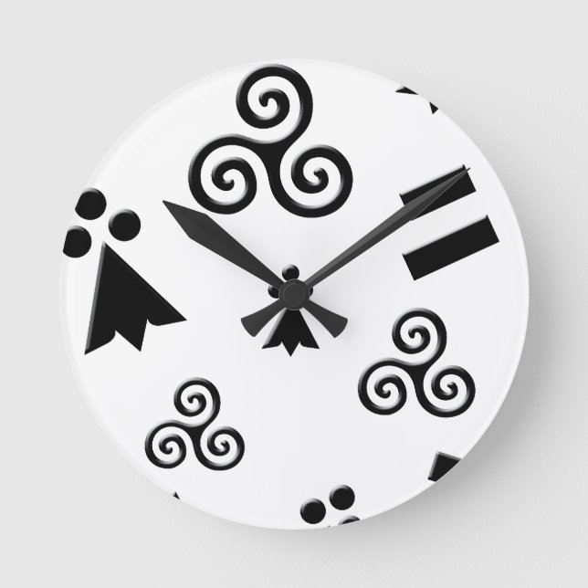 Horloge Ronde drapeau de Bretagne (Recto)