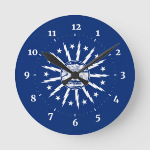Horloge Ronde Drapeau de Buffalo, New York