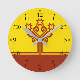 Horloge Ronde Drapeau de Chuvashia