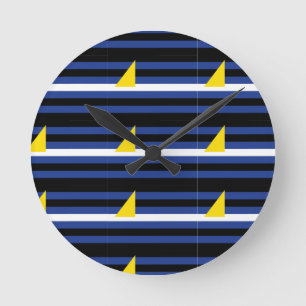 Horloge Ronde Drapeau de fierté des sports aquatiques