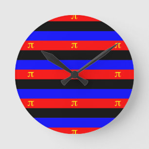 Horloge Ronde Drapeau de fierté polyamoureuse