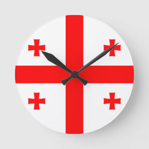 Horloge Ronde Drapeau de la Géorgie