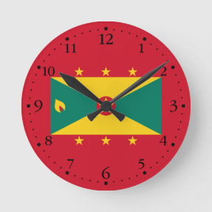 Horloge Ronde Drapeau de la Grenade