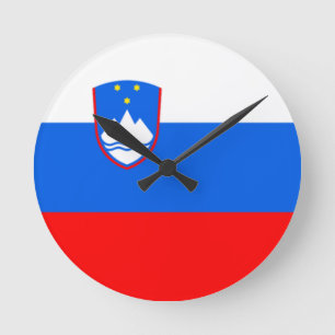 Horloge Ronde Drapeau de la Slovénie