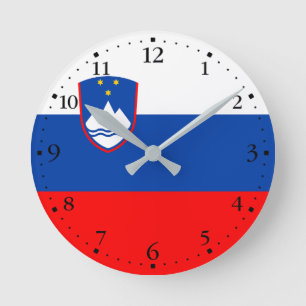 Horloge Ronde Drapeau de la Slovénie