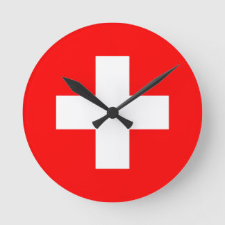 Horloge Ronde Drapeau de la Suisse
