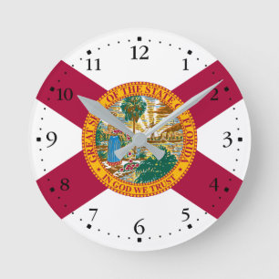 Horloge Ronde Drapeau de l'État de Floride