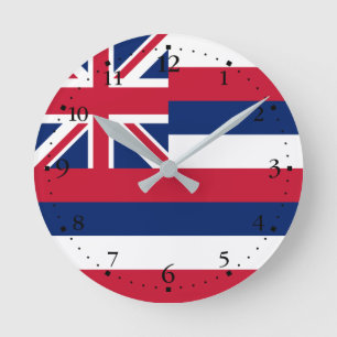 Horloge Ronde Drapeau d'État d'Hawaii