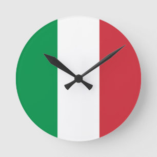 Horloge Ronde Drapeau français
