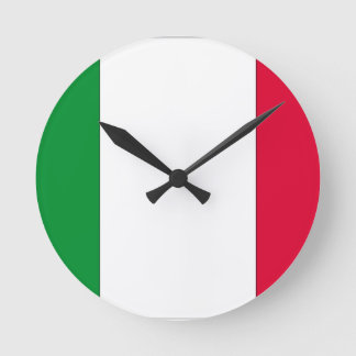 Horloge Ronde Drapeau italien