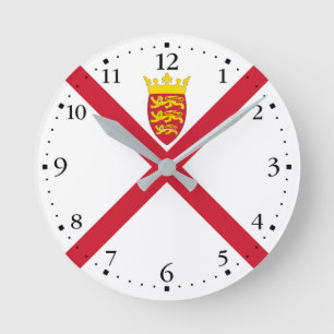Horloge Ronde Drapeau Jersey