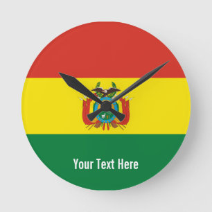 Horloge Ronde Drapeau national de la Bolivie