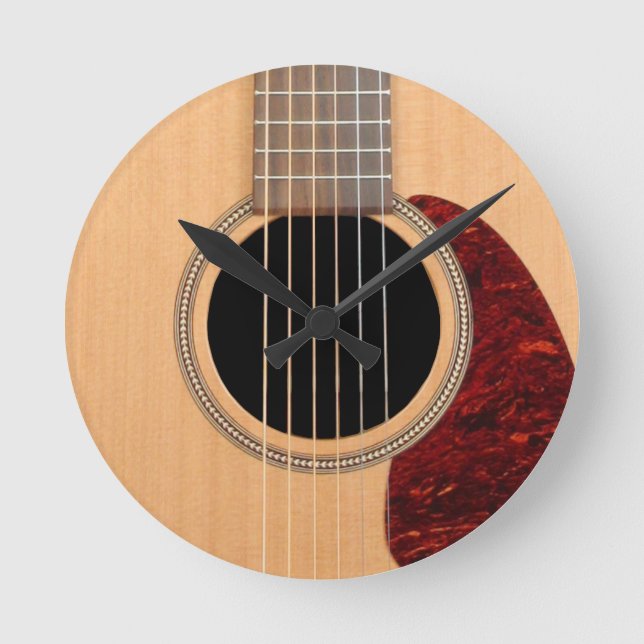 Horloge Ronde Dreadnoud Acoustique 6 cordes Guitare (Recto)