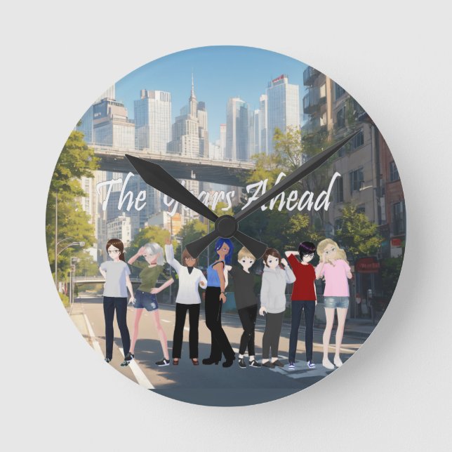 Horloge Ronde DreamsIntoRealityComics Les années à venir (Recto)