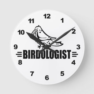 Horloge Ronde Drôle d'oiseau