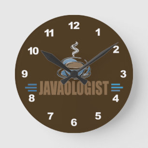 Horloge Ronde Drôle du café