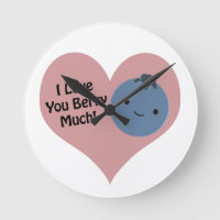 Drôle Je T'Aime Berry Beaucoup mignon Kawaii Blueb