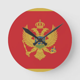 Horloge ronde du drapeau de Chypre