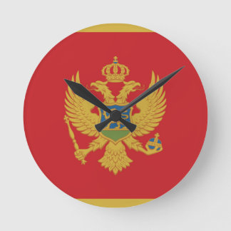 Horloge ronde du drapeau de Chypre