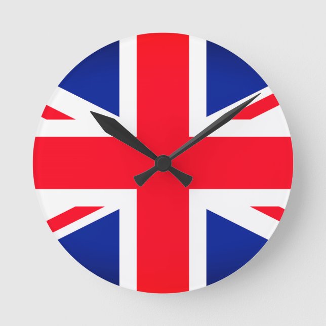 Horloge ronde du drapeau Union Jack (Recto)