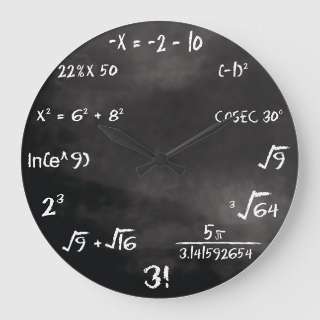 Horloge ronde du questionnaire mathématique (perso (Recto)