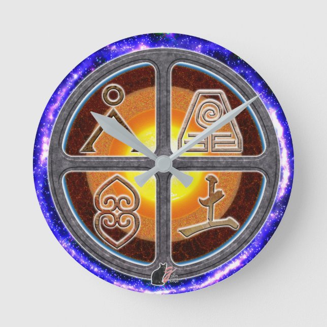 Horloge Ronde Earth Signs (Recto)