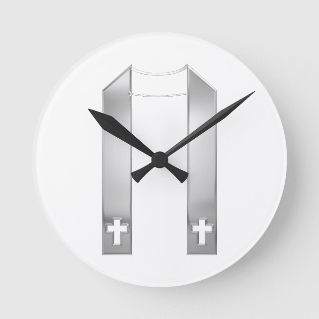 Horloge Ronde Écouter en 3D le stèle du prêtre d'argent (Recto)