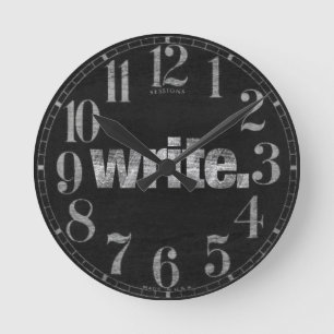Horloge Ronde Écrire : Écrivain, Écrivain indépendant, Auteur
